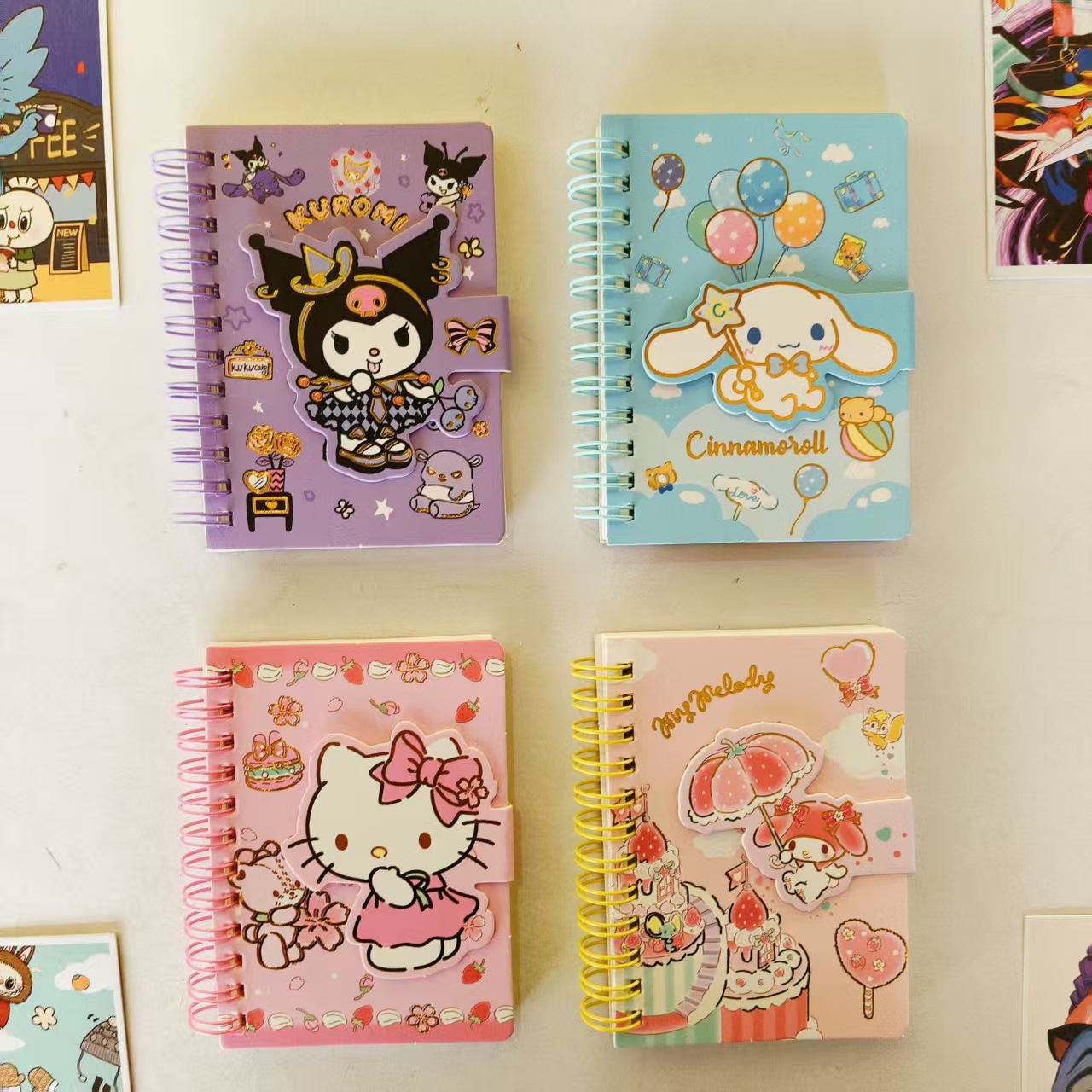 Transfronterizo A7 cuaderno de dibujos animados 100k clasificado cuaderno de bobina de estudiantes cuaderno de notas