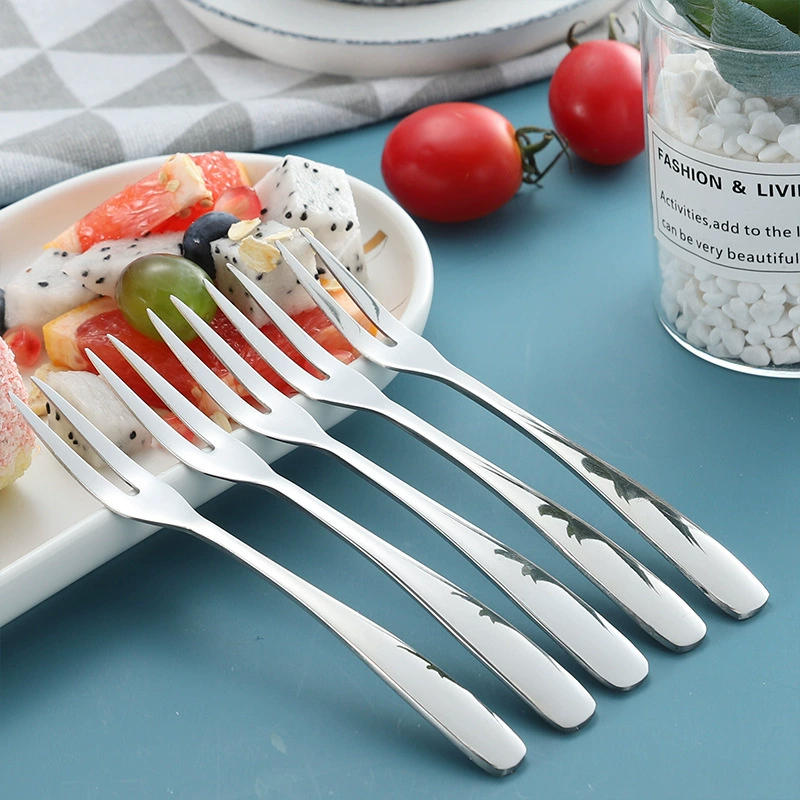 合得利 Coffee fruit fruit fork stainless steel, увеличенная толщина