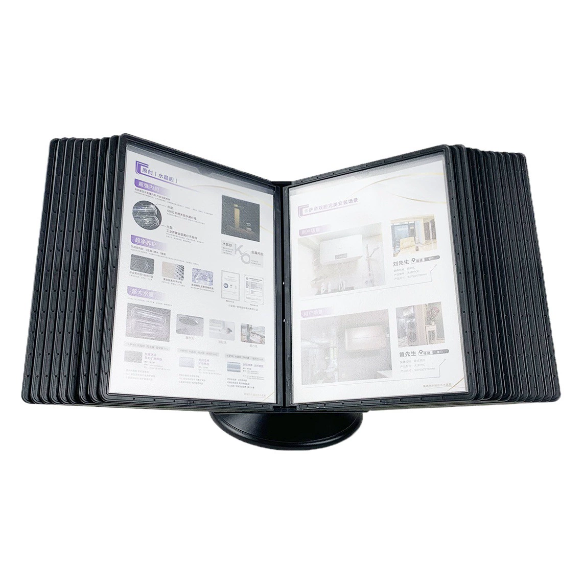 20-страничная вращающаяся стойка для файлов настольная флип-витрина формата А4 настенная стойка для папок офисная информационная стойка рекламная стойка