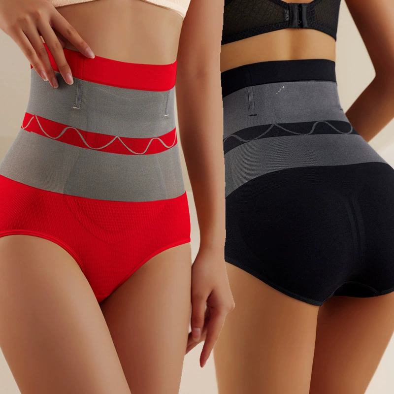 Теплые Бесшовные Брюки для живота с высокой талией Послеродовые брюшные брюки Усиленные треугольные брюки для коррекции фигуры Брюки для подтяжки бедер для женщин