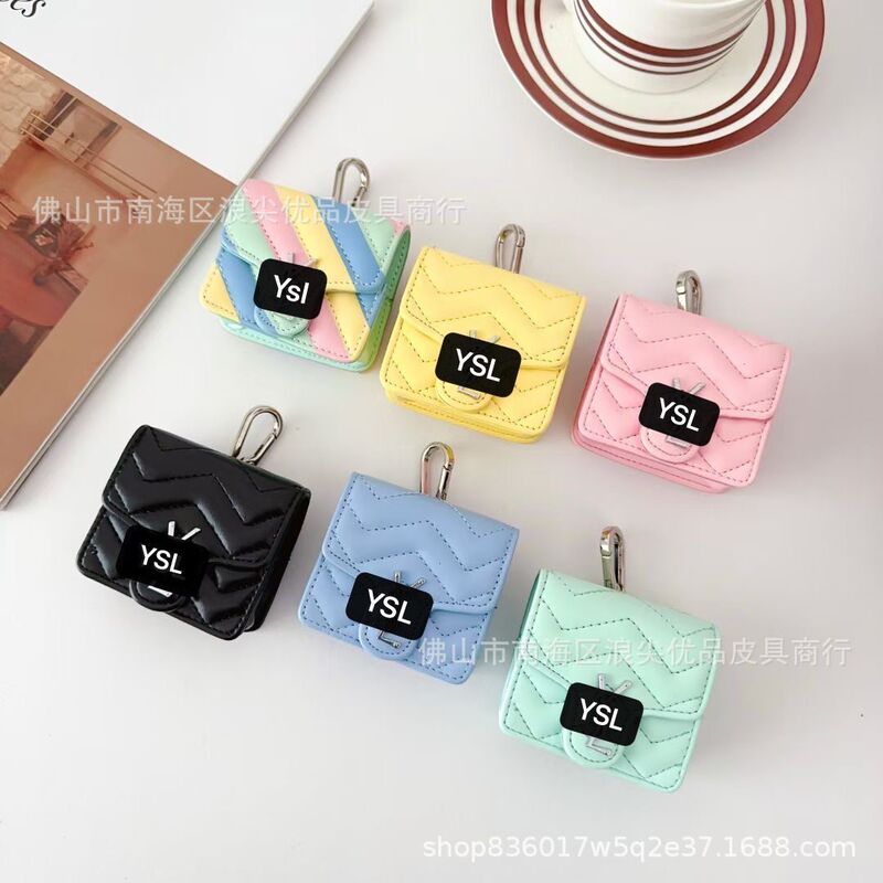 New AirPodspro protective cover wave car line for wireless bluetooth apple earpiece case tide brand leather