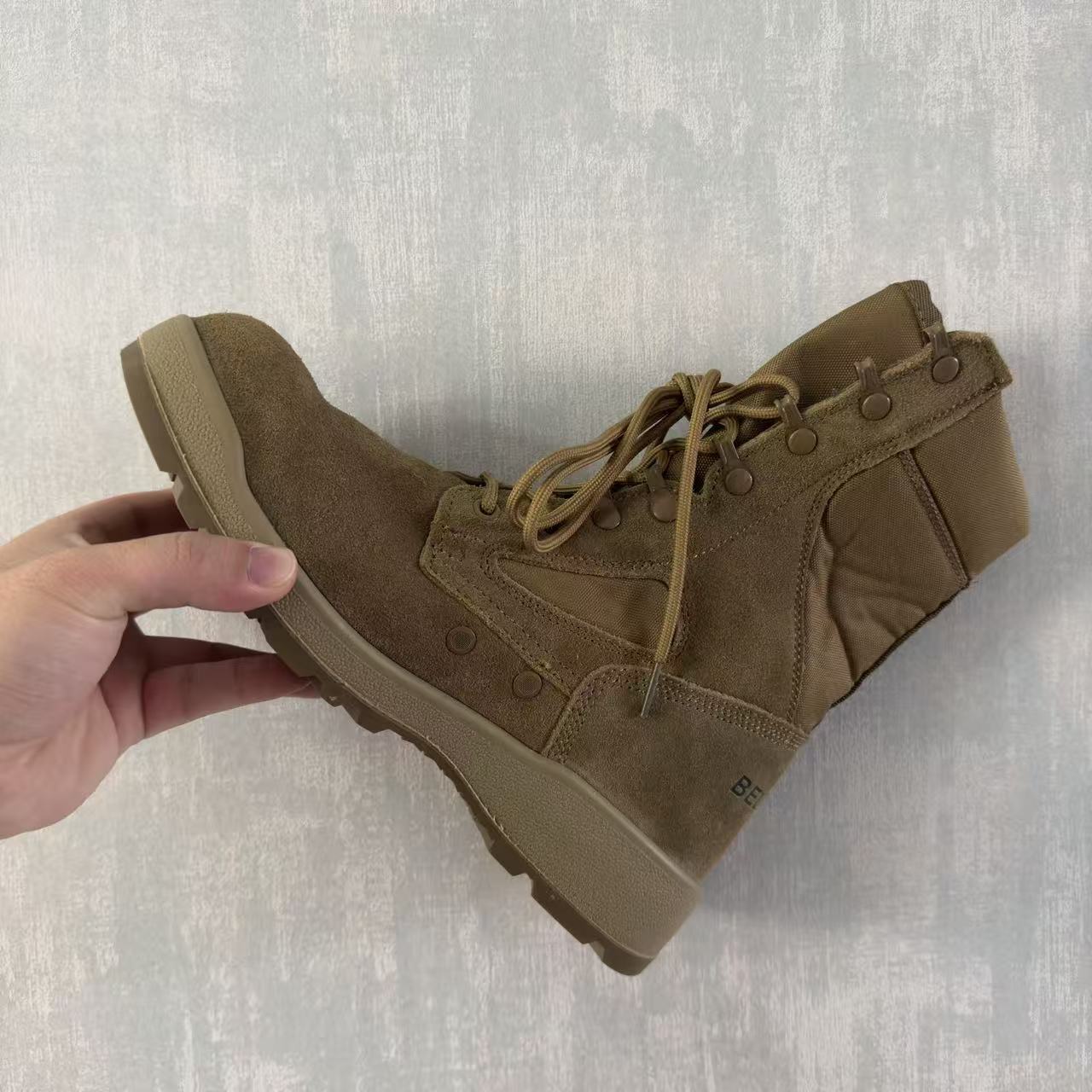 Nuevas tácticas de comercio exterior transfronterizo zapatos de montaña de guerra especial desértico marrón desgaste alta botas de nieve a través de la carretera