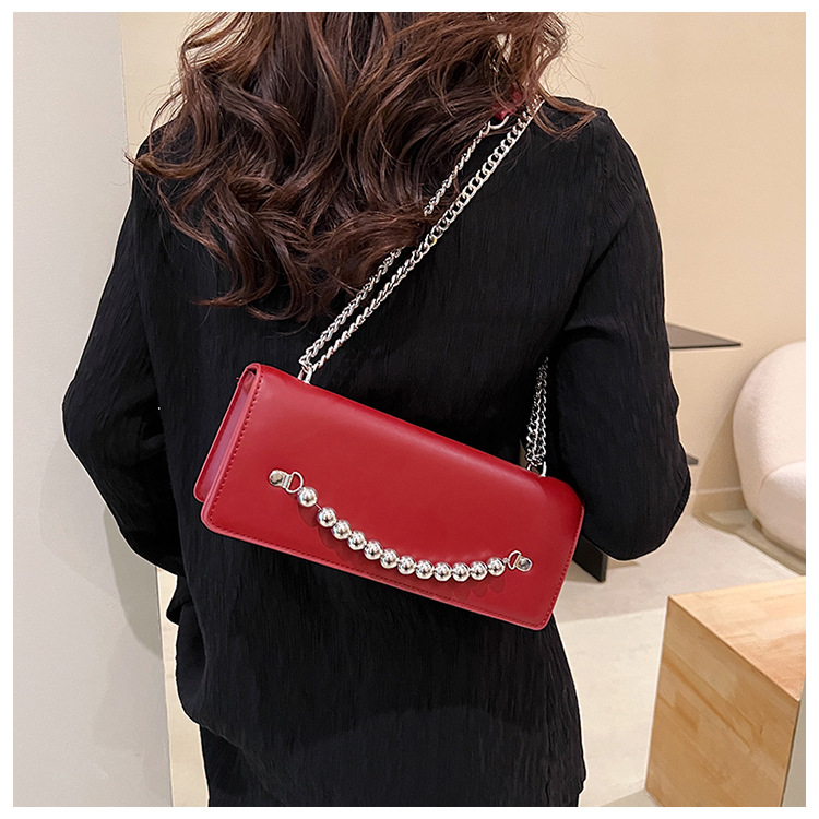 Women's Small Pu Leather Solid Color Streetwear Zipper Crossbody Bag display picture 5