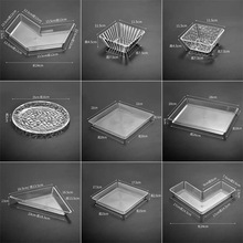 酒吧长方形透明碟ktv陶瓷透明小吃碟KTV亚克力水果盘方形发光果盘