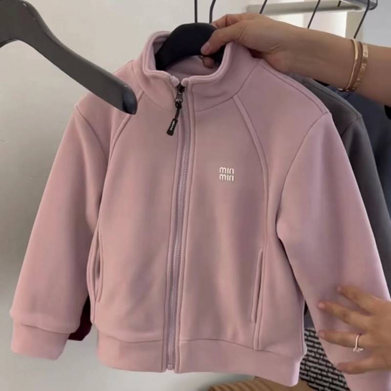 (2개) 소년 소녀를위한 어린이 실크 학교 유니폼 온난화 재킷