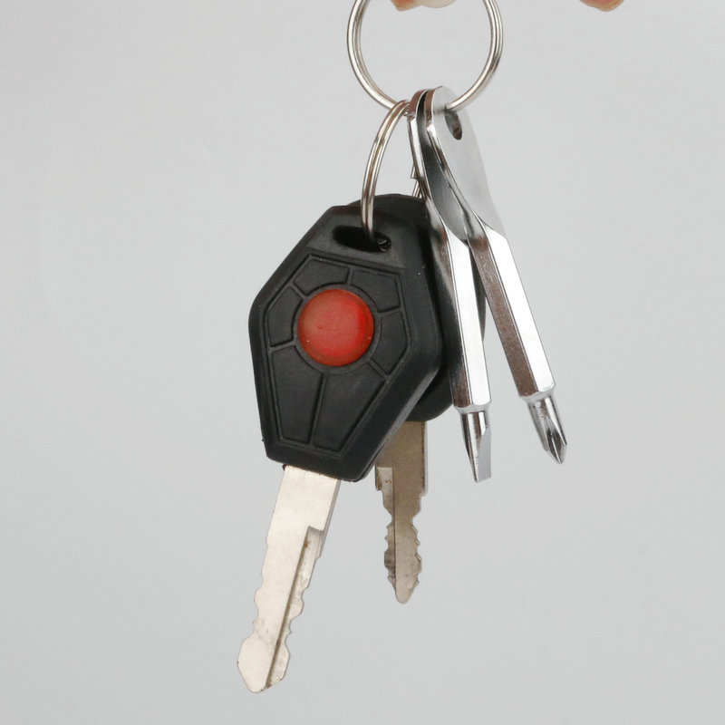 Destornillador portátil multifuncional para exteriores EDC herramienta de cuchillo portátil destornillador de una palabra cruz mini colgante de llavero