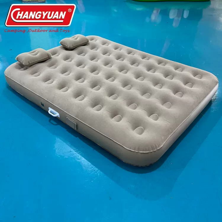 工厂定制 蓄电泵双人自动充气矮床 PSE认证双人户外露营气垫床