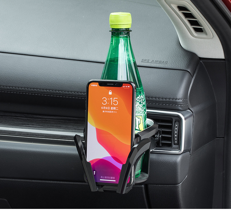 Japanese car water cup holder air conditioning air outlet cup holder with light storage rack tea cup holder cup holder multifunctional beverage holder