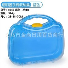 高颜值儿童娃娃卡通便携工具式收纳盒发夹首饰多功能手提收纳盒