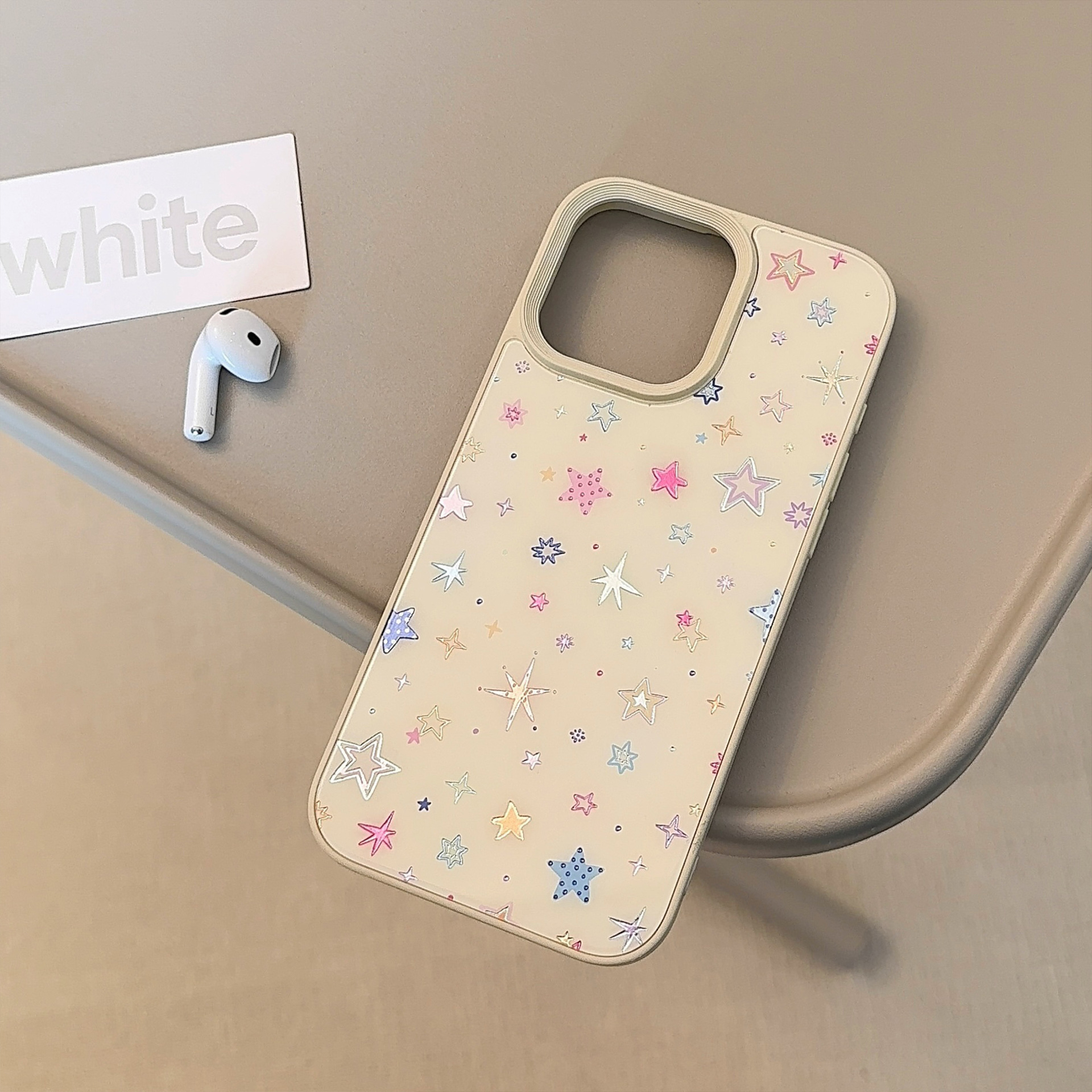 Protective Phone Case With Gilt Colorful Stars For Iphone Models_voghion.com