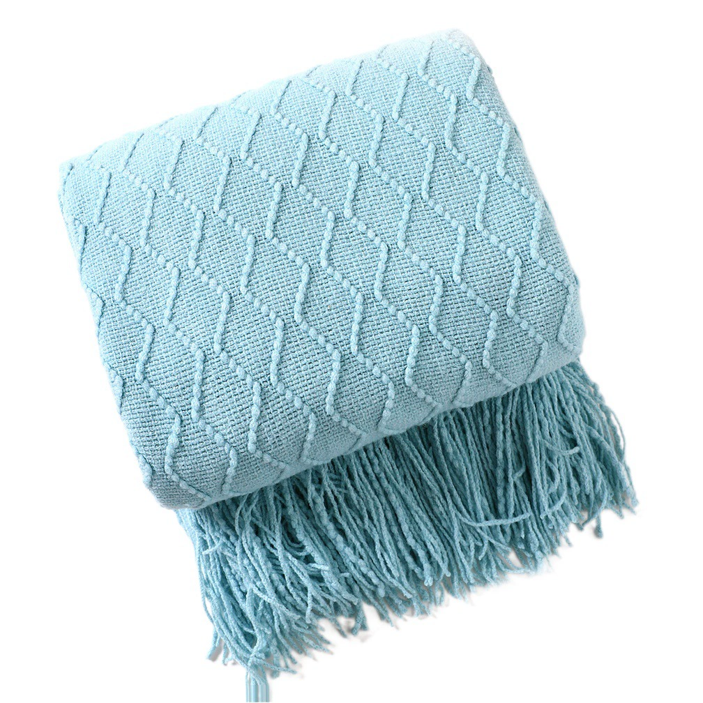 INS Одеяло для дивана Покрывало вязаное маленькое одеяло Одеяло с бриллиантовым ворсом Одеяло для кондиционирования воздуха Покрывало на кровать Одеяло для обеденного перерыва