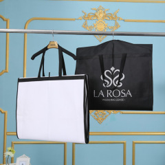 Folding portable dual-purpose bag, thickened wedding dress dust cover, trailing wedding dress dust cover, overprinted LOGO dust cover