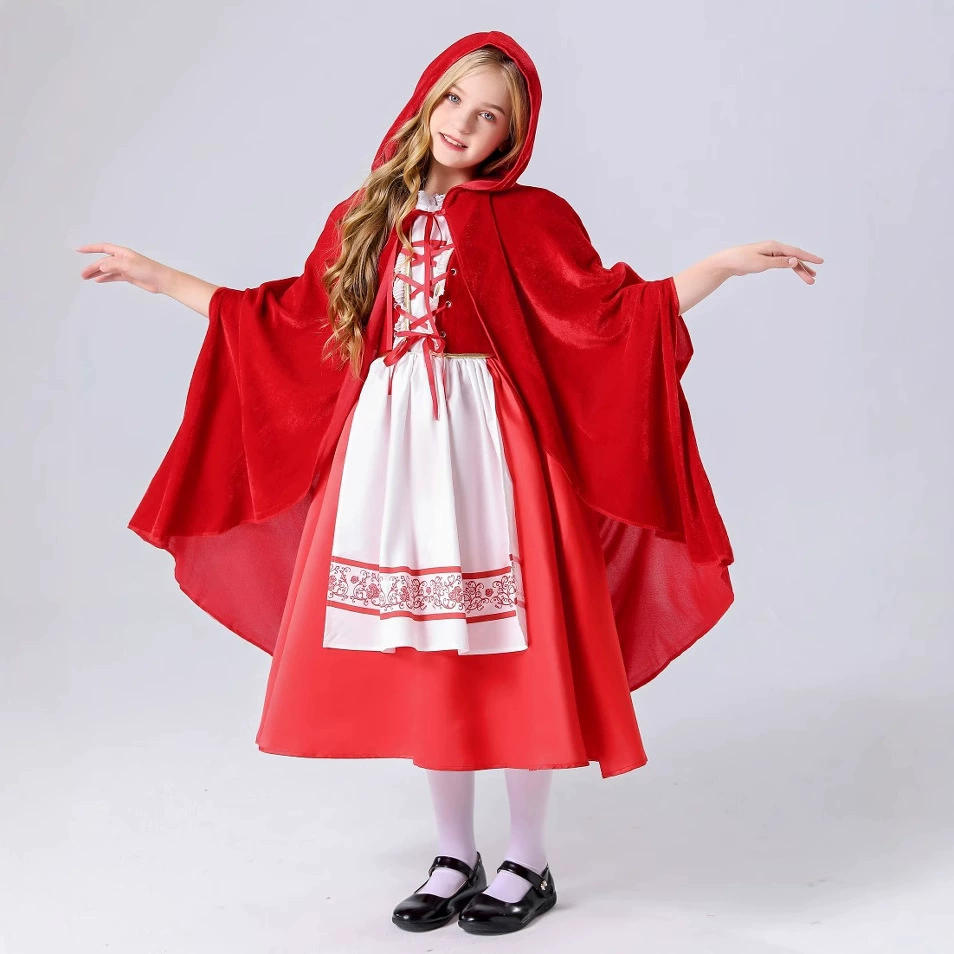 Красная Шапочка, детский плащ, костюм, косплей, Хэллоуин