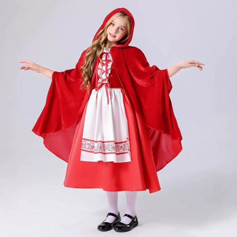 Красная Шапочка, детский плащ, костюм, косплей, Хэллоуин