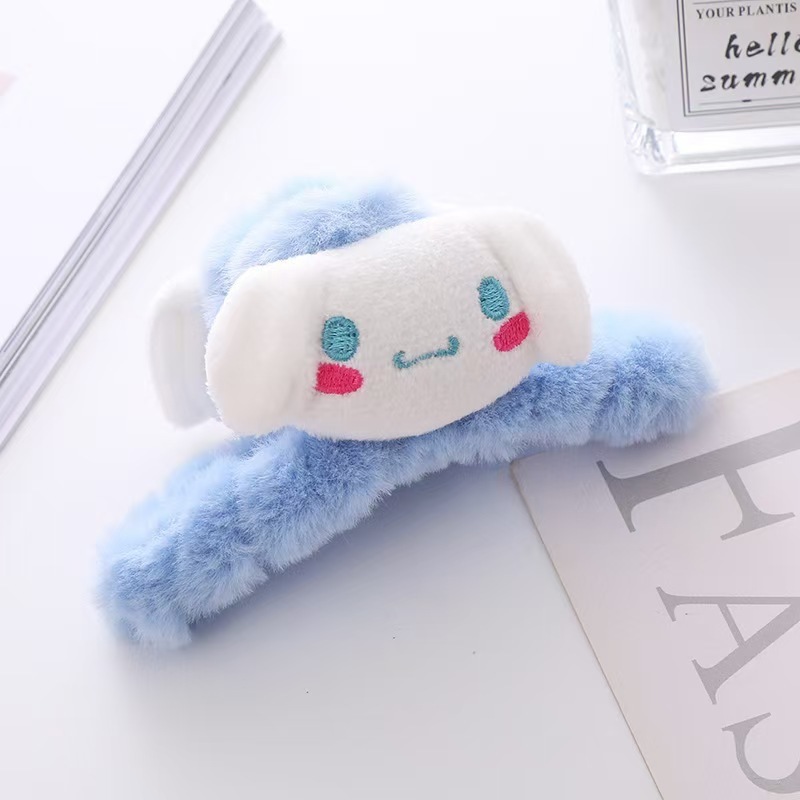 Nuevo otoño y invierno dibujos animados Sanliogou pelusa clip de agarre in lindos clip de cabello dulce cabeza de la niña al por mayor