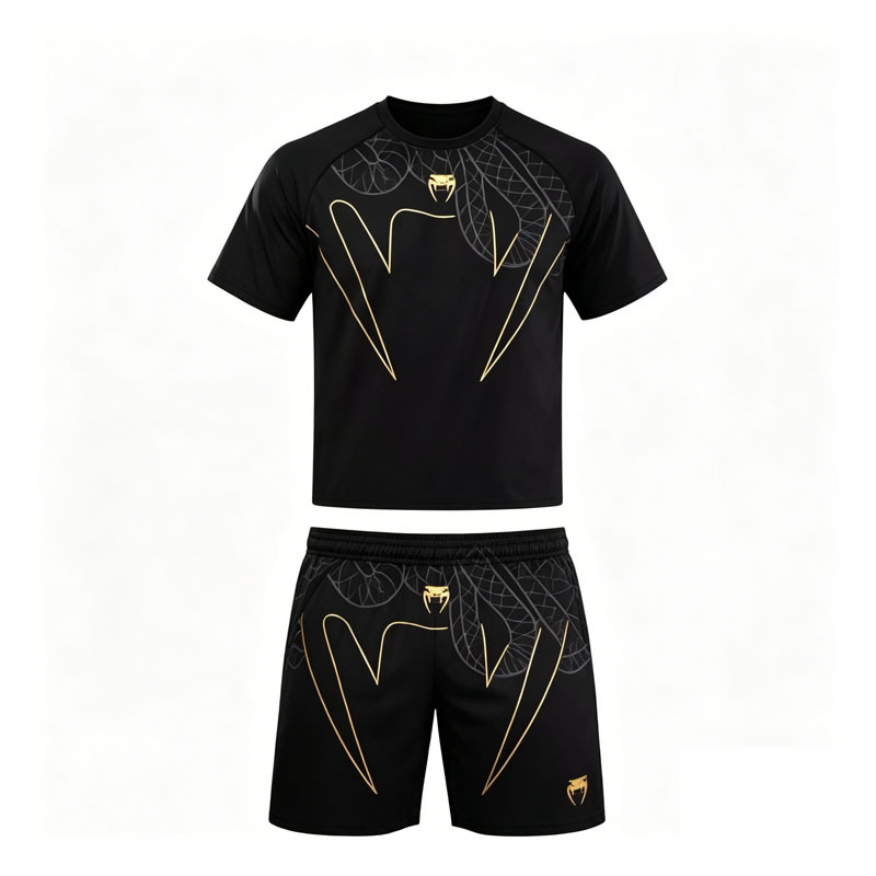 Men's Sports Quick-Dry T-Shirt Venom Style Fitness Wear MMA Fighting Training Clothes High Elasticity Breathable Sweat-Wicking Running Wear