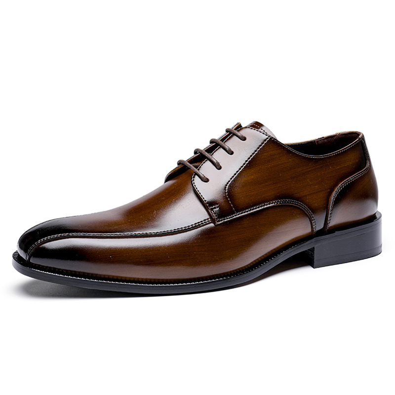 Estilo japonés transfronterizo Primavera Ropa formal zapatos de hombre zapatos de cuero de los hombres negocios de cuero de los hombres retro británico casual piel de vaca zapatos de cuero de los hombres