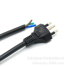 电源线批发巴西电源线插头 电脑主机箱显示屏三插三芯电源线