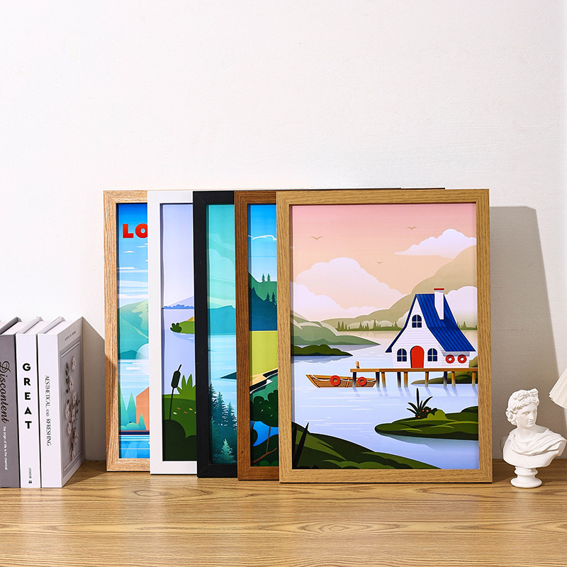 Simple Handmade Wooden Photo Frame Display Wholesale Framed Picture Frame A3A 416inch Wall-Mounted 4K 8K Creative Photo