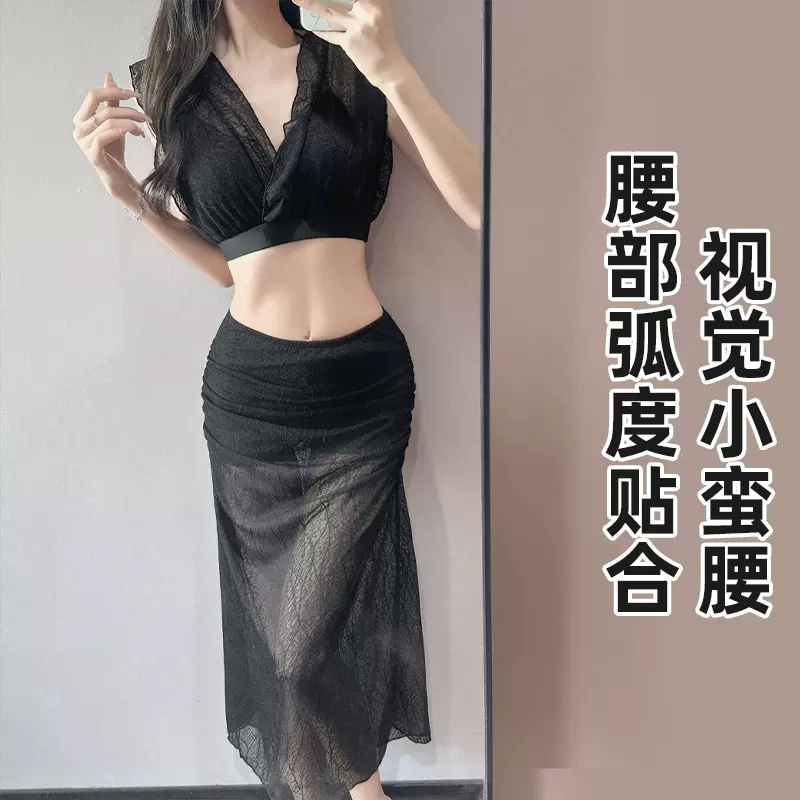 2025新款比基尼三件套泳衣女ins风高级感遮肚显瘦泡温泉度假泳衣