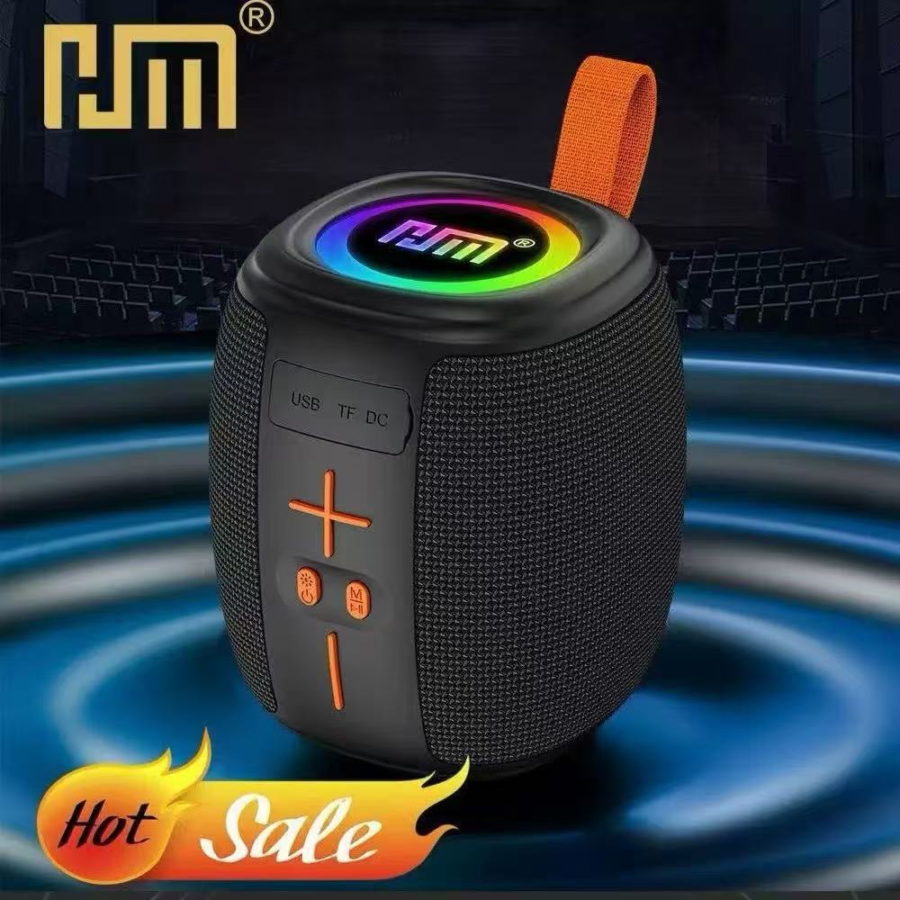 HM-802 portable altavoz bluetooth pequeño cañón de acero portátil al aire libre subwoofer doméstico tarjeta de lámpara RGB mini sonido