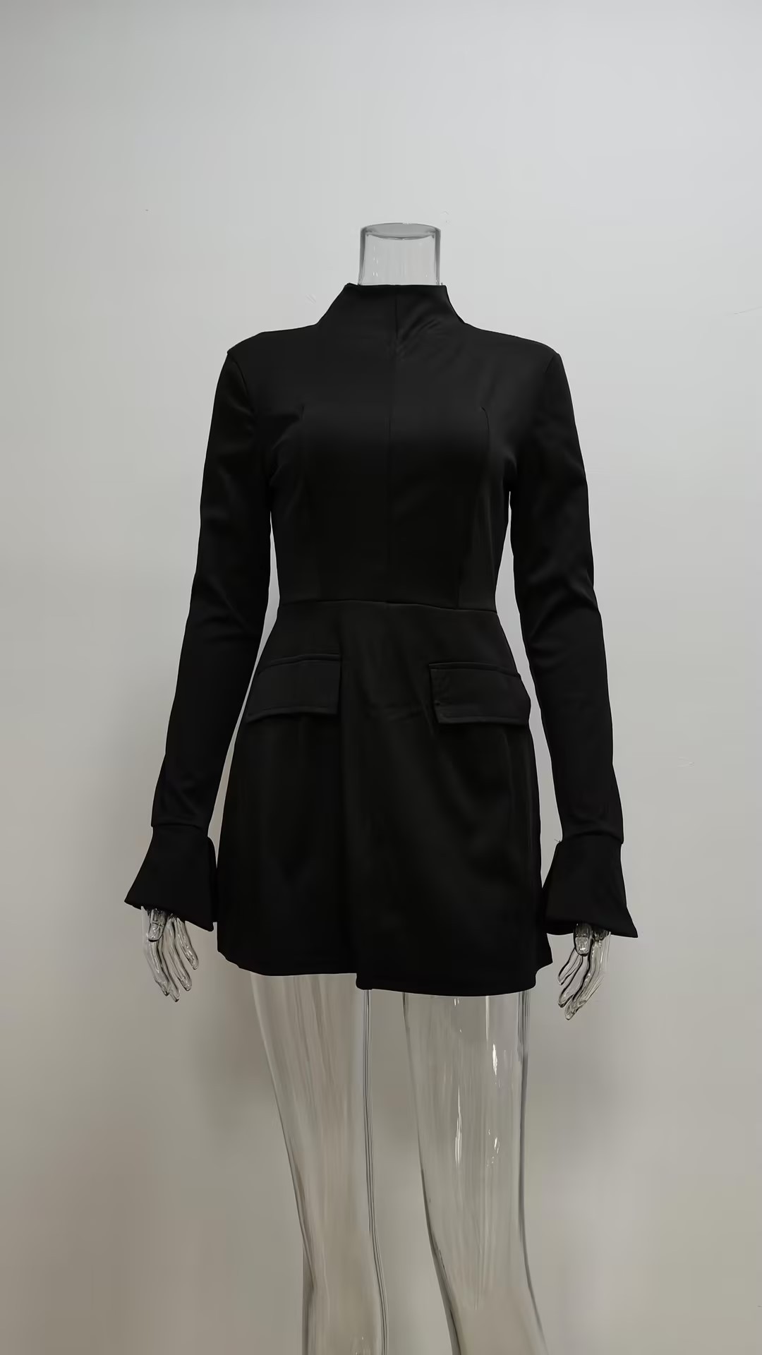2026 New Spring Women's Fashion Stylish Sexy Bodycon Dress, Elegant And Slim-Fitting Long-Sleeve Dress_ecoleips.com