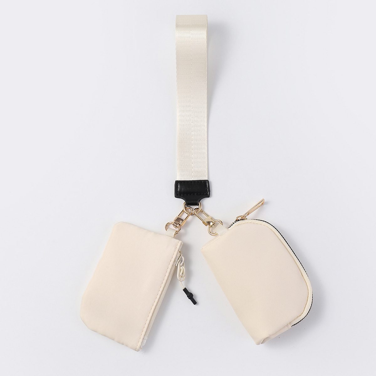 Bolso de muñeca transfronterizo LULU con el mismo estilo Mini bolso de color de moda portátil Estuche para llaves de almacenamiento impermeable de nailon