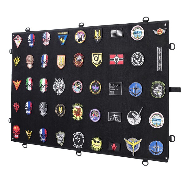 foldable small badge with velcro