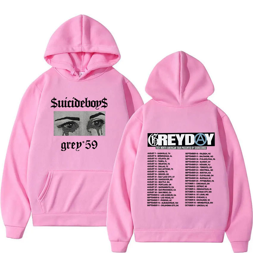 2024 Suicideboys Grey Day G59 Graphic Hoodie Men Hip Hop Ret