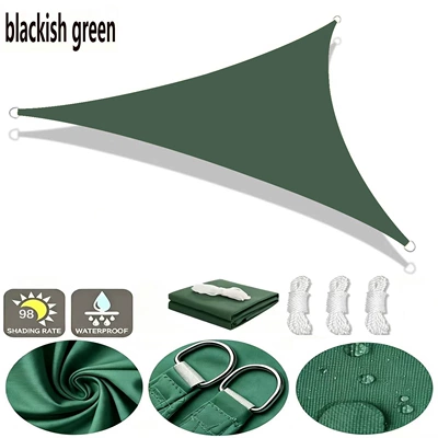 Avtomobil yan çətirləri – Tear-Resistant Outdoor Tarpaulin - dark-green-2x2x2m