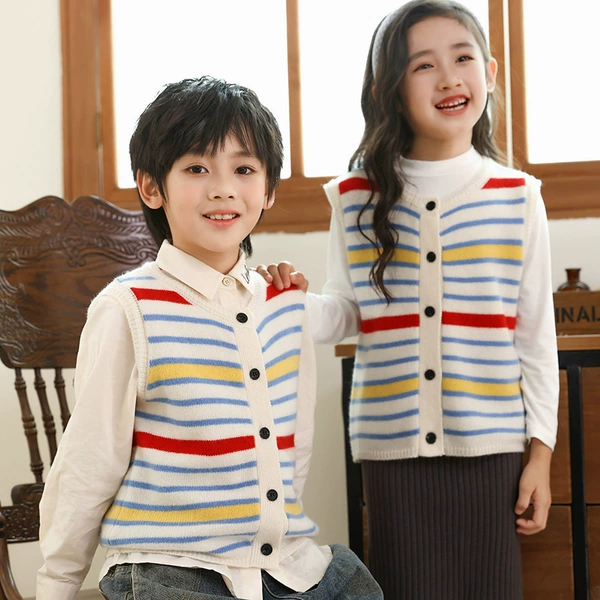 Rainbow vest, cardigan