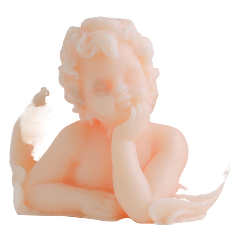 Ángel vela aromaterapia al por mayor cumpleaños romántico recuerdo decoración de fragancias decoración vela transfronteriza en forma de cera de soja