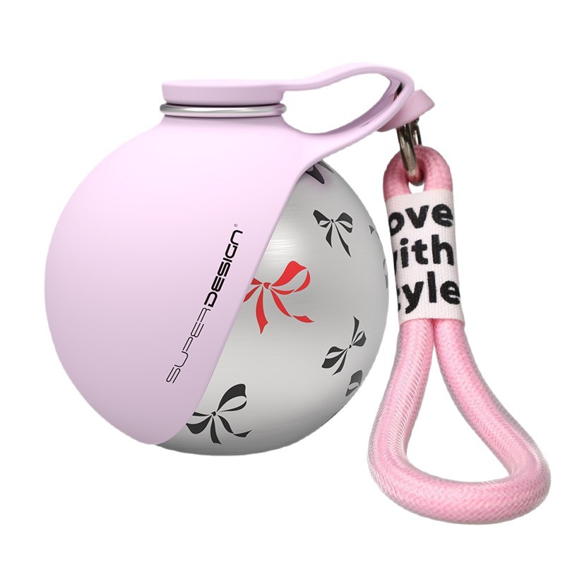 Amazon nuevo 304 hervidor de acero inoxidable redondo fuera de la taza de agua gancho de cuerda plegable de silicona al aire libre tazón de perro