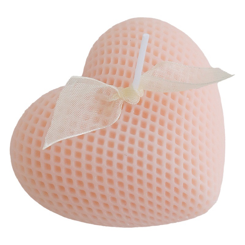 Vela de aromaterapia en forma de corazón con regalo de mano Regalo de San Valentín Arreglo DE BODA hecho a mano al por mayor Qixi Vela de amor roja