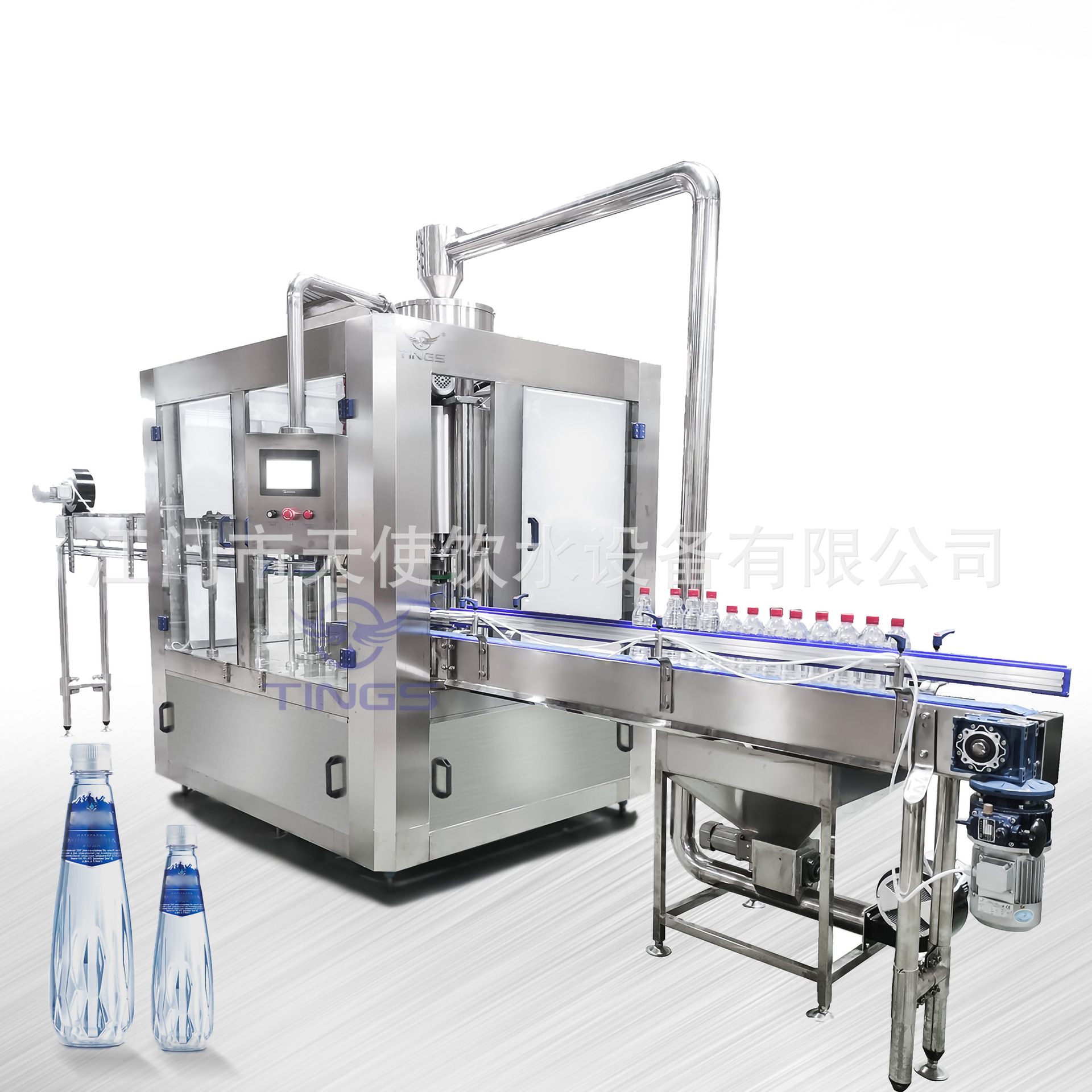 厂家直供可D制PET瓶玻璃瓶液体全自动灌装机设备瓶装水生产线