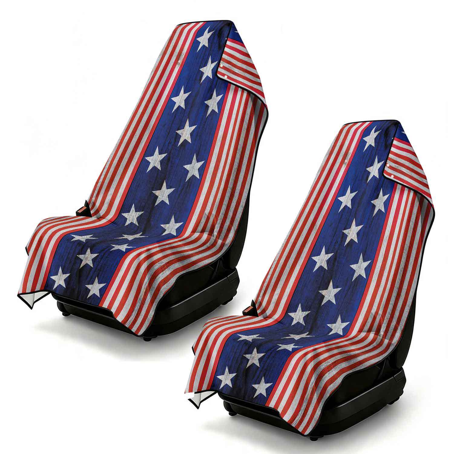 2-piece dual-use car seat cover, ultra-fine fiber, can be used as a beach towel, printed car protective seat cover 13