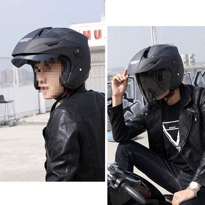 Motosiklet dəbilqələri | half helmet, winter motorcycle cap, one