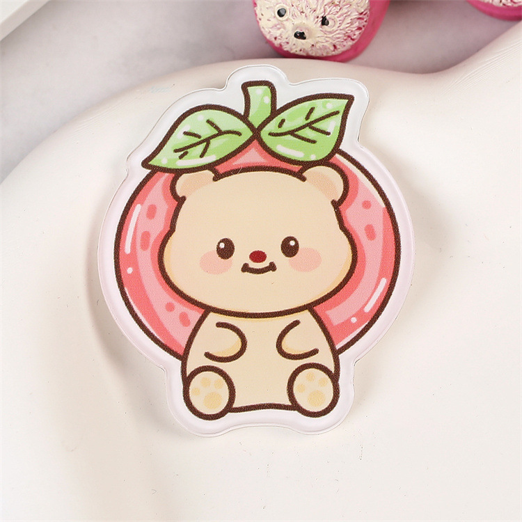 韓系萌えかわいい小黄熊アクリルブローチ漫画バッジペンダント義烏アクセサリーブローチカスタム卸売り|undefined