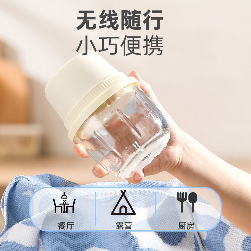 品牌无线电电动蒜泥打蒜器捣蒜辣椒厨房家用绞肉机小型辅食机厂家