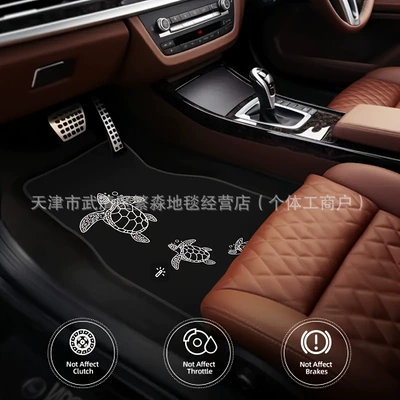 Cross-Border Temu New Style Simple Car Floor – Avtomobil döşəmə paspasları - 0129qcjd-10-3344cm-pack-of-two