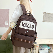 外贸书包百搭小清新双肩包高颜值男女初高中生大容量初中校园背包