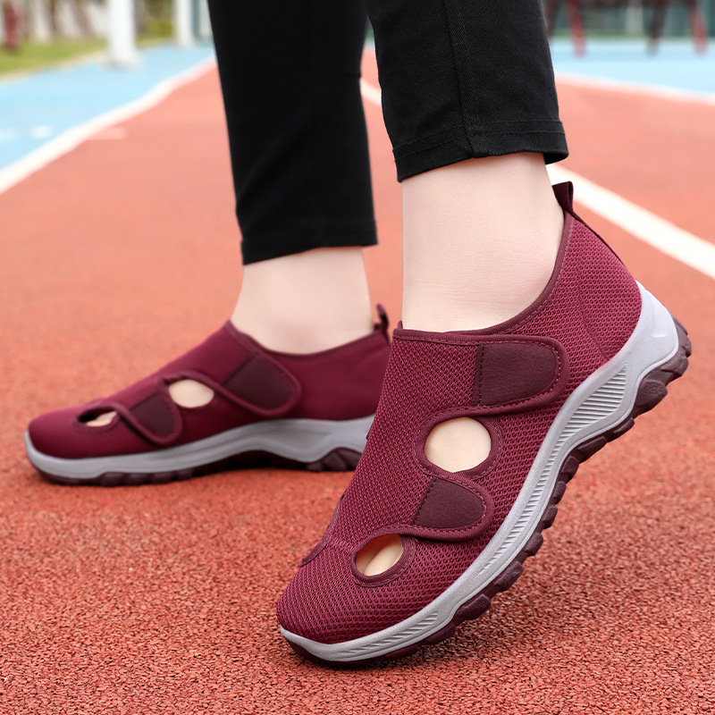 Zapatos mujer todo-fósforo verano nuevo estilo transfronterizo resistente al desgaste transpirable zapatos de madre zapatos casuales diarios de mujer suela suave sin pies cansados