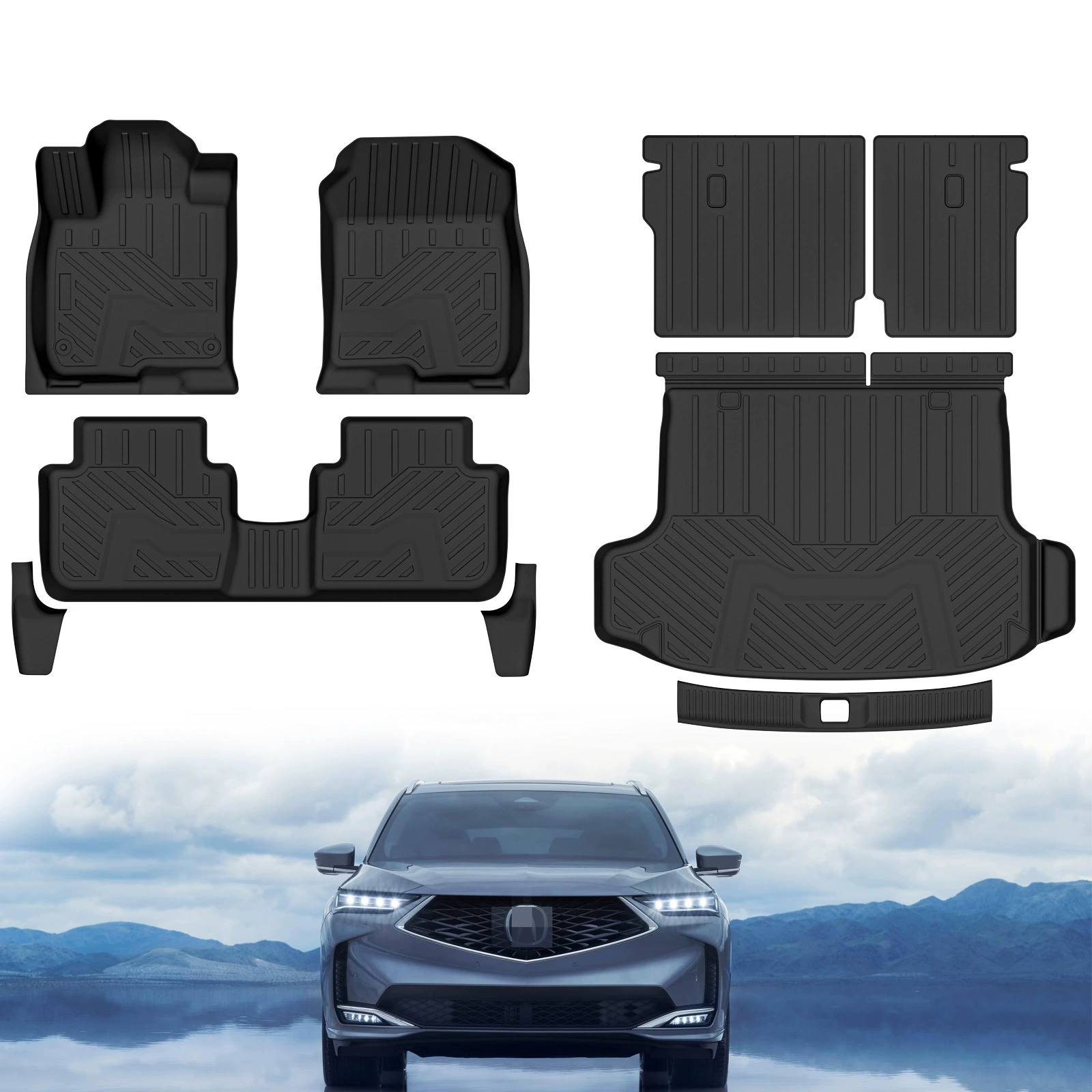 Подходит для Acura ADX 2025+ года, всепогодные коврики из TPE, коврики в багажник из нового материала TPE, трансграничная электронная коммерция.
