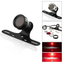 哈雷巡航太子复古摩托车配件喇叭圆形带网LED金属尾灯带牌照架