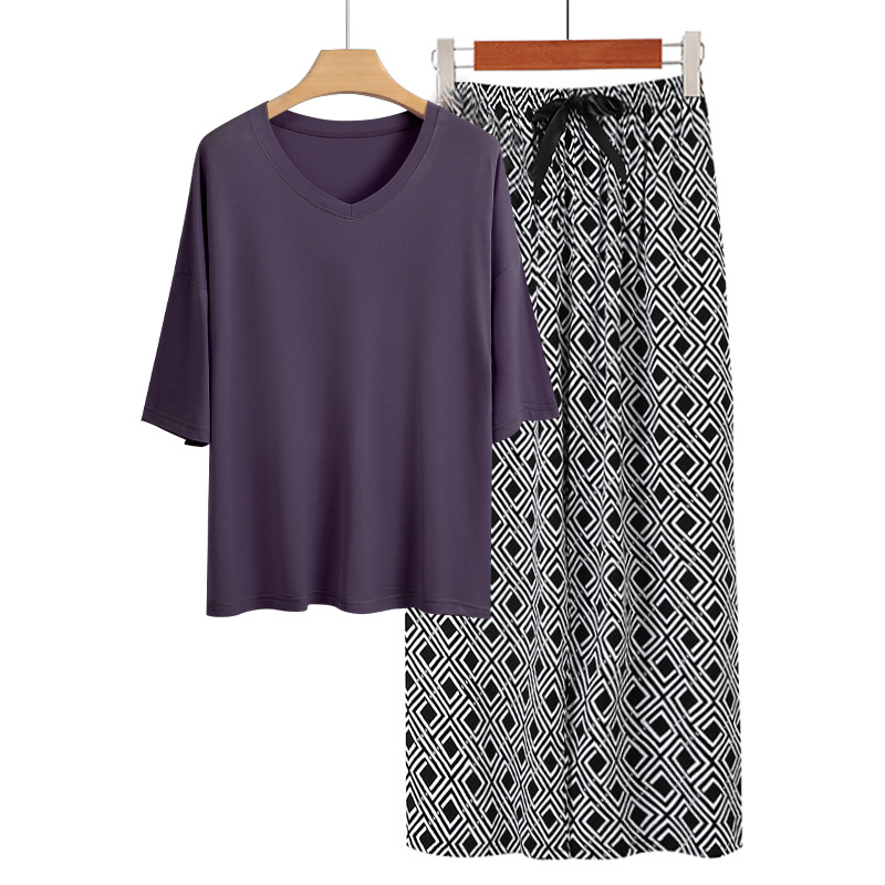 진한 보라색 + 둥근 격자