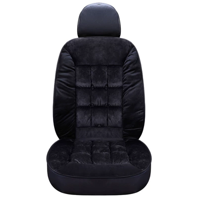 Cross-border Hot-selling Winter Warm fleece-lined Wool pad - mysterious-black-single-seat