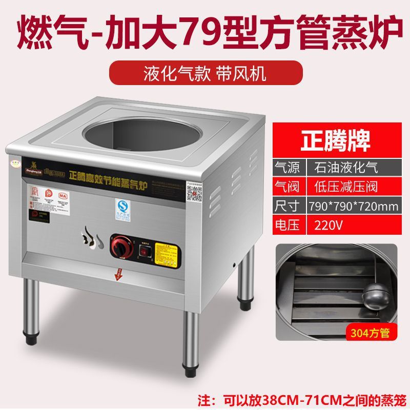 horno de vapor de vapor de gas comercial horno de vapor de calor eléctrico gas licuado eléctrico puro desayuno de gas horno de vapor máquina de bolos de vapor