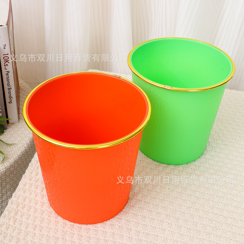 Phnom Penh Paper Tube Lid Phnom Penh Waste Bin Plastic Kitchen Waste Bin Office Home Garden Colorful Waste Bin
