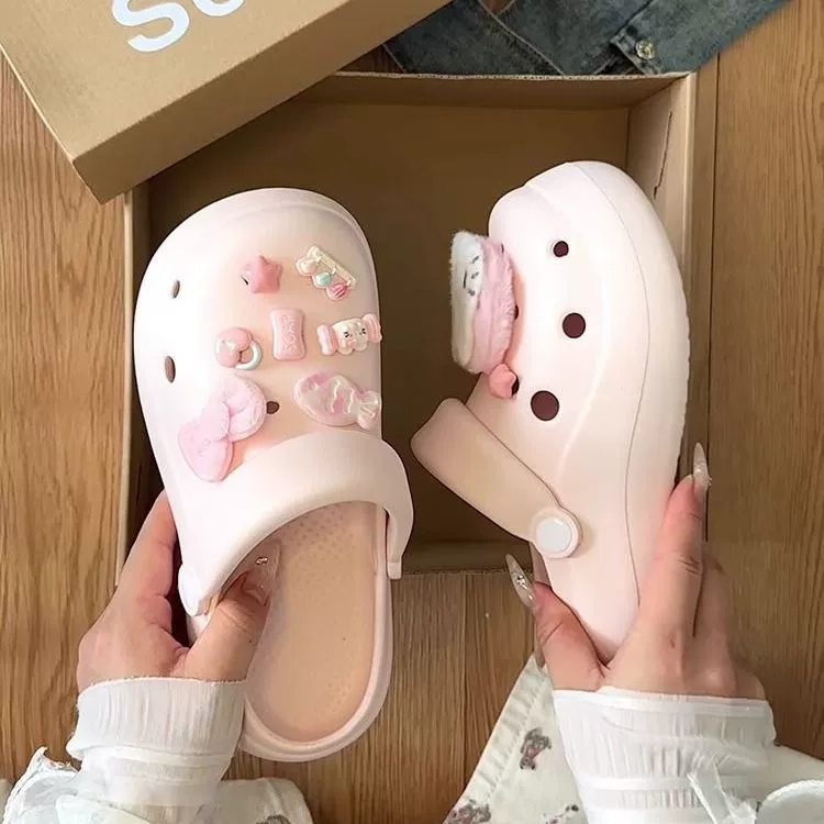 Женские летние модные тапочки с толстой подошвой, увеличивающие рост, с милым мультяшным котом KT, 2025 года, удобные, закрытые.