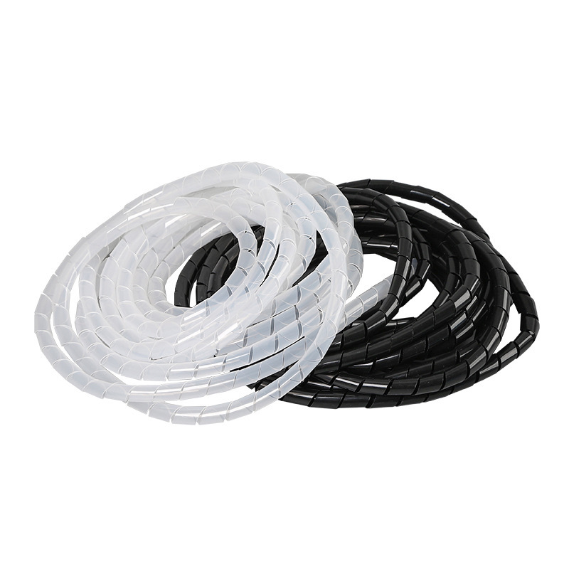 缠绕管 直径6mm 黑色 白色 绕线管  线束保护管 厂家直销 一包10M